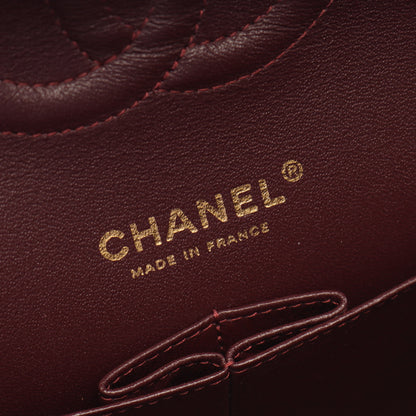 マトラッセ Wフラップ Wチェーンショルダーバッグ ラムスキン ブラック ゴールド金具 シャネル バッグ CHANEL