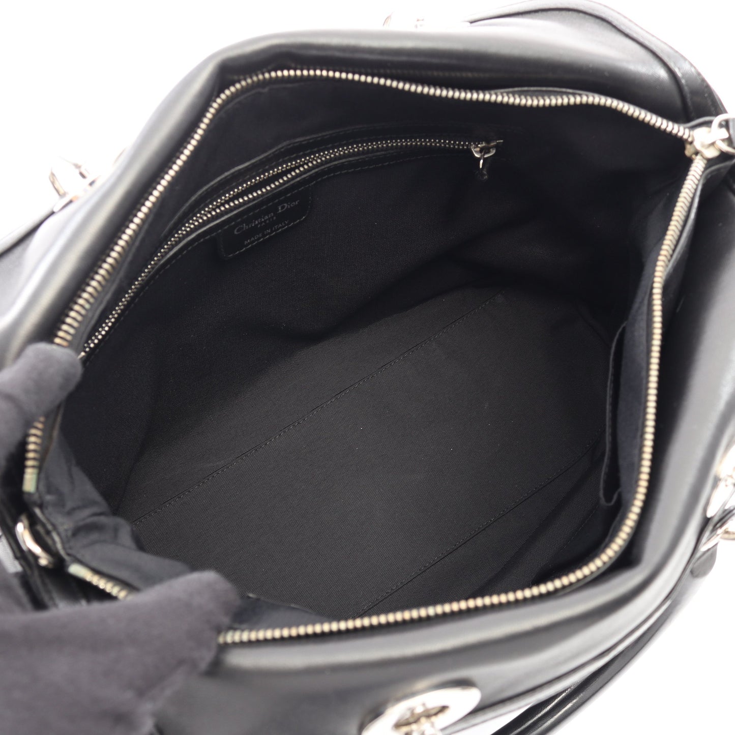 グランヴィル カナージュ 2WAY ハンドバッグ レザー ブラック クリスチャンディオール バッグ Christian Dior