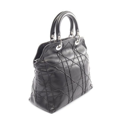 グランヴィル カナージュ 2WAY ハンドバッグ レザー ブラック クリスチャンディオール バッグ Christian Dior