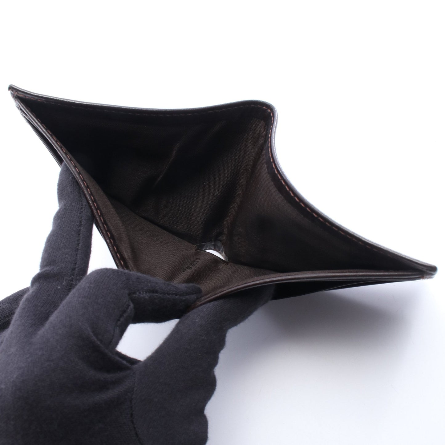 ズッカ 二つ折り財布 キャンバス レザー ブラウン ダークブラウン フェンディ 財布・小物 FENDI