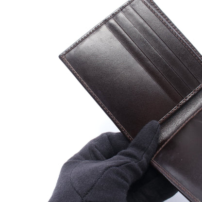 ズッカ 二つ折り財布 キャンバス レザー ブラウン ダークブラウン フェンディ 財布・小物 FENDI