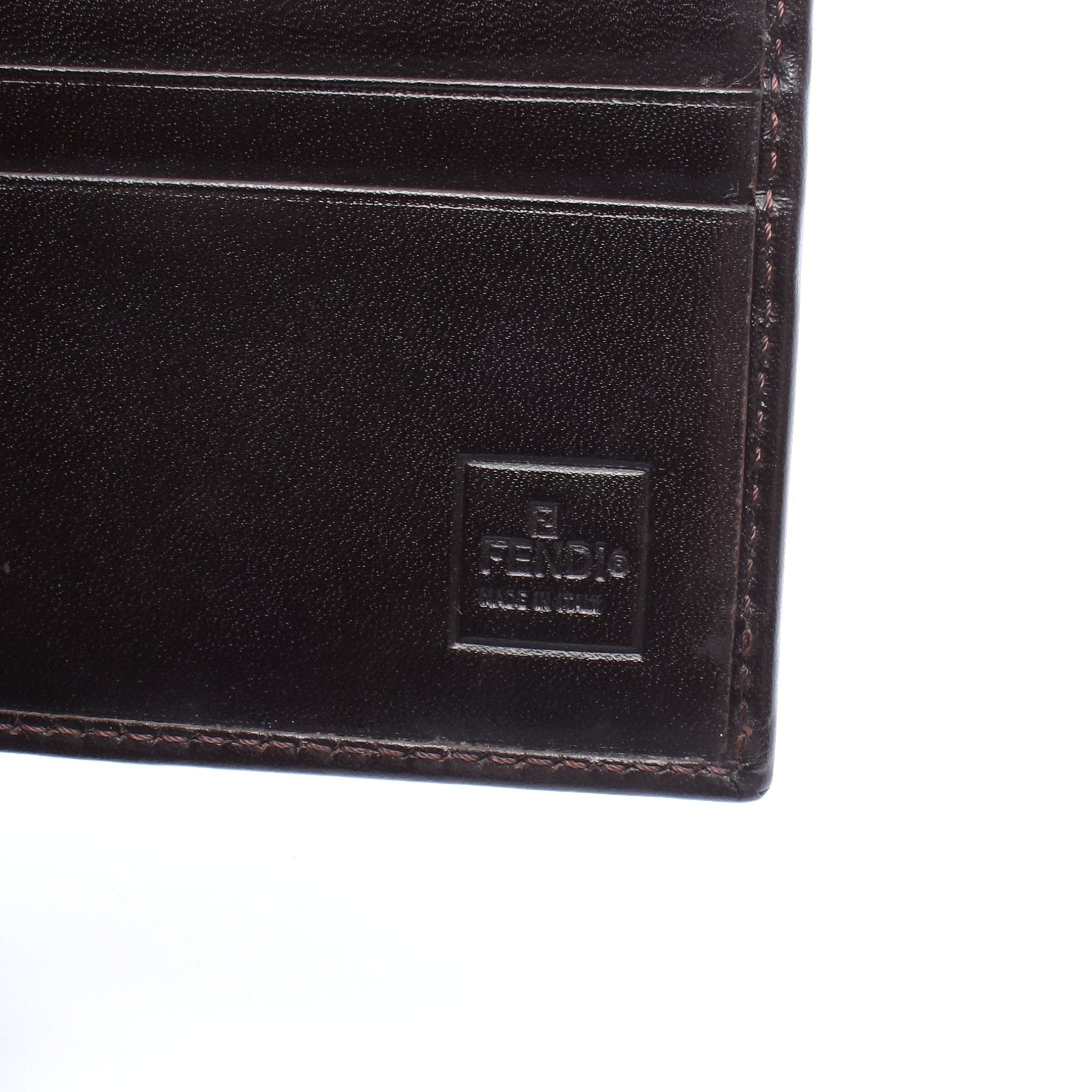 未使用保管品】 フェンディ FENDI ズッカ キャンバス レザー 2つ折り