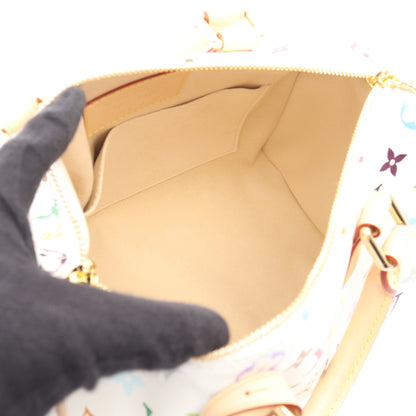 LV × TM スピーディバンドリエール 25 モノグラムマルチカラー 2WAY ハンドバッグ PVC レザー ホワイト ルイヴィトン バッグ LOUIS VUITTON