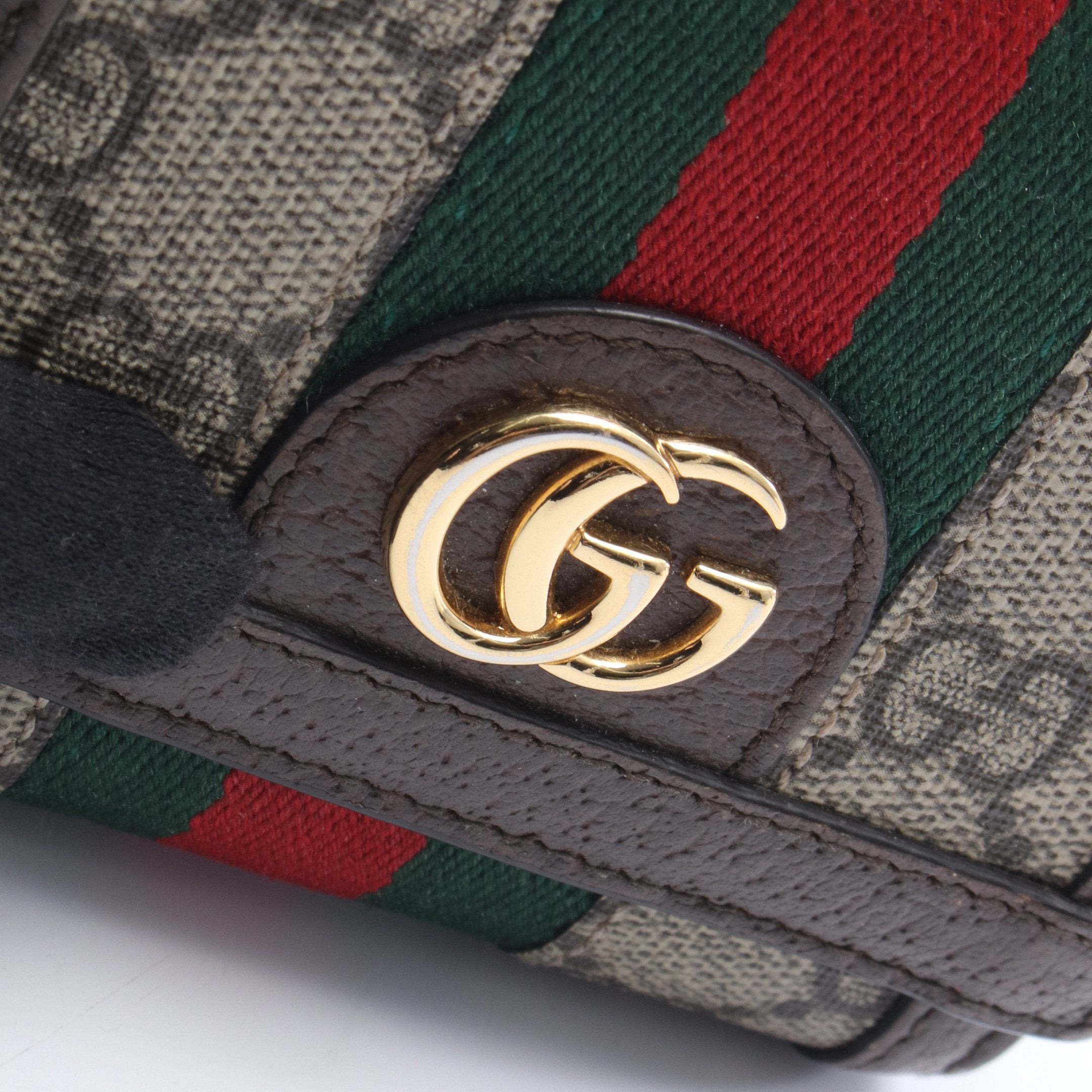 GUCCI グッチ GGスプリーム オフィディア シェリーライン 二つ折り財布