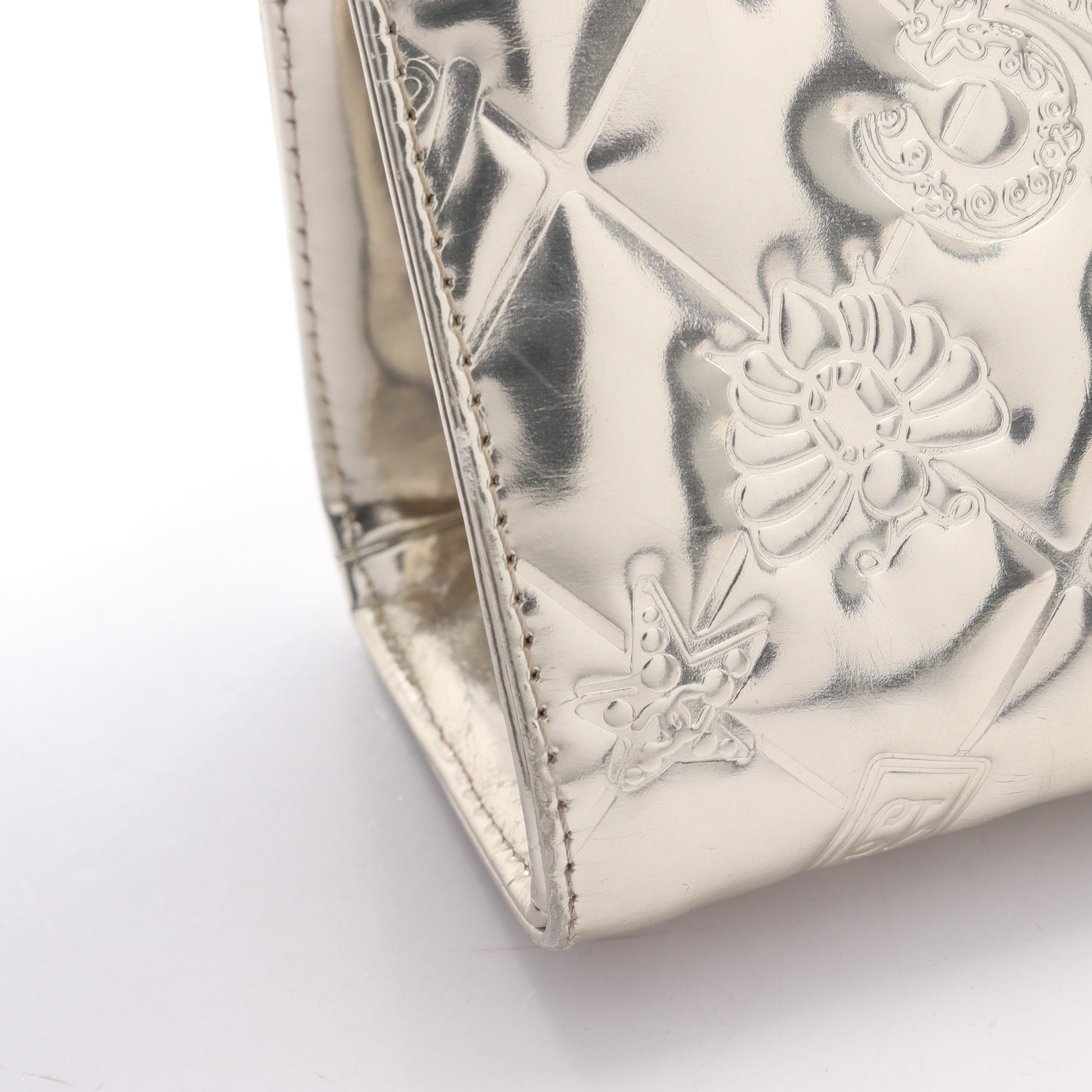 アイコンライン チェーンショルダーバッグ エナメルレザー レザー シルバー ゴールド金具 シャネル バッグ CHANEL