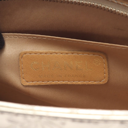 アイコンライン チェーンショルダーバッグ エナメルレザー レザー シルバー ゴールド金具 シャネル バッグ CHANEL