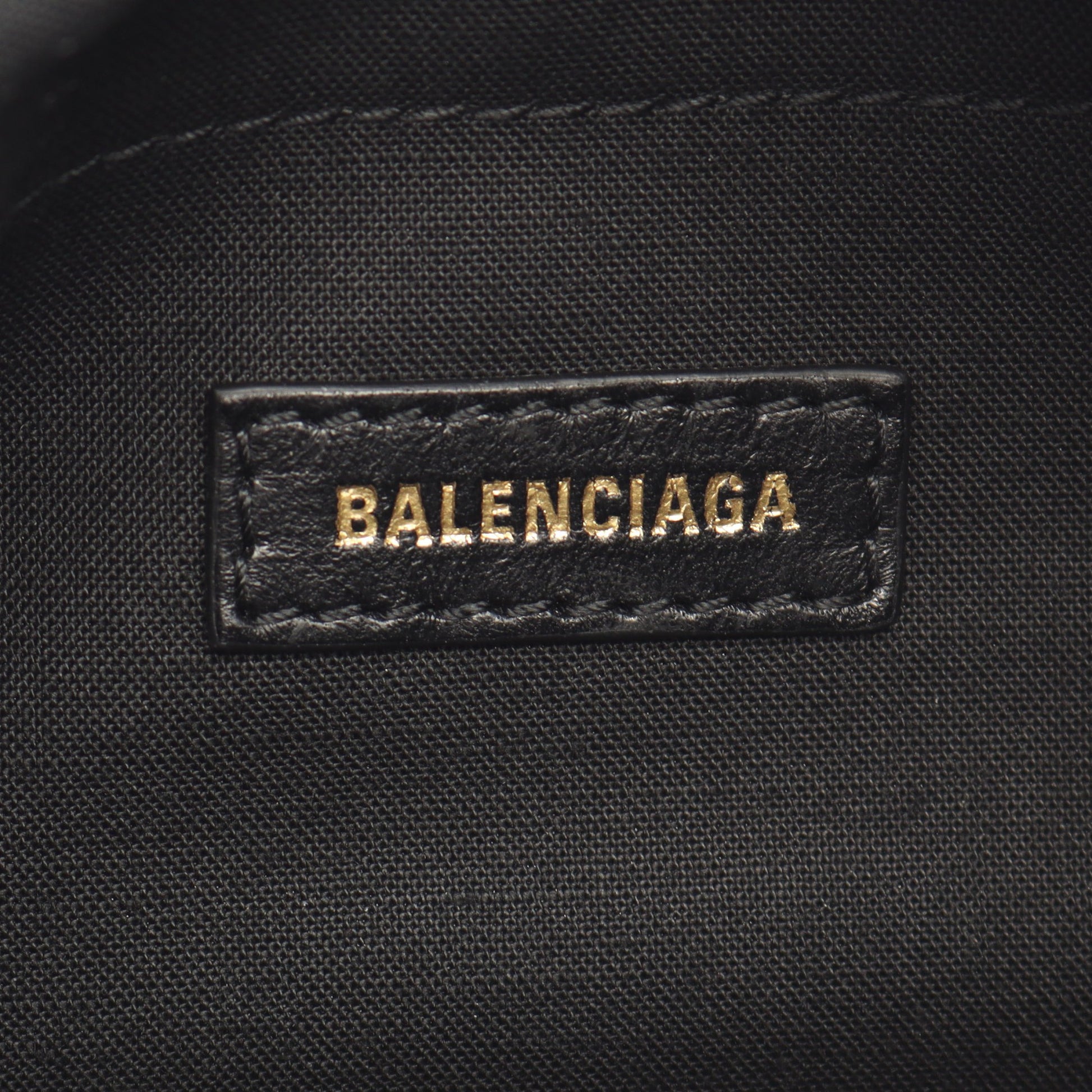 MONACO XS カメラバッグ チェーンショルダーバッグ レザー ブラック バレンシアガ バッグ BALENCIAGA