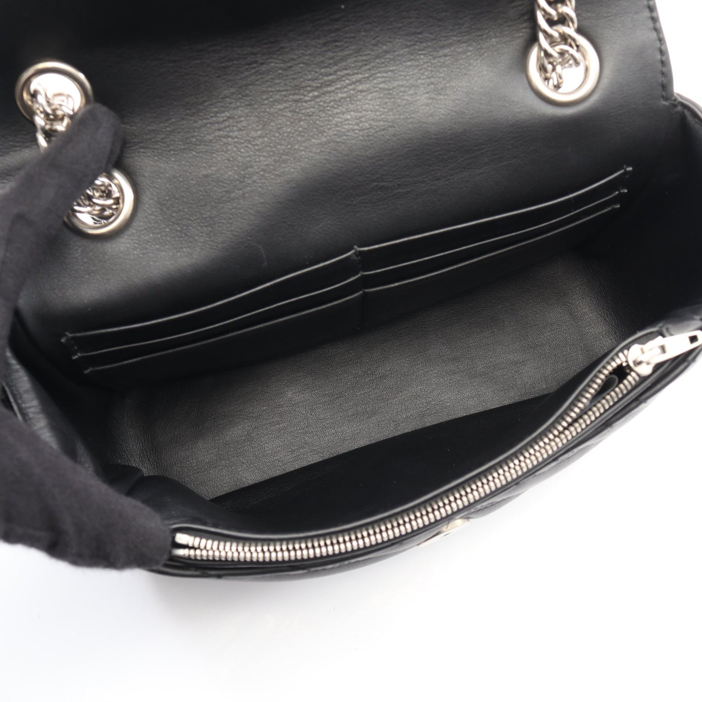 BBロゴ チェーンショルダーバッグ レザー ブラック バレンシアガ バッグ BALENCIAGA
