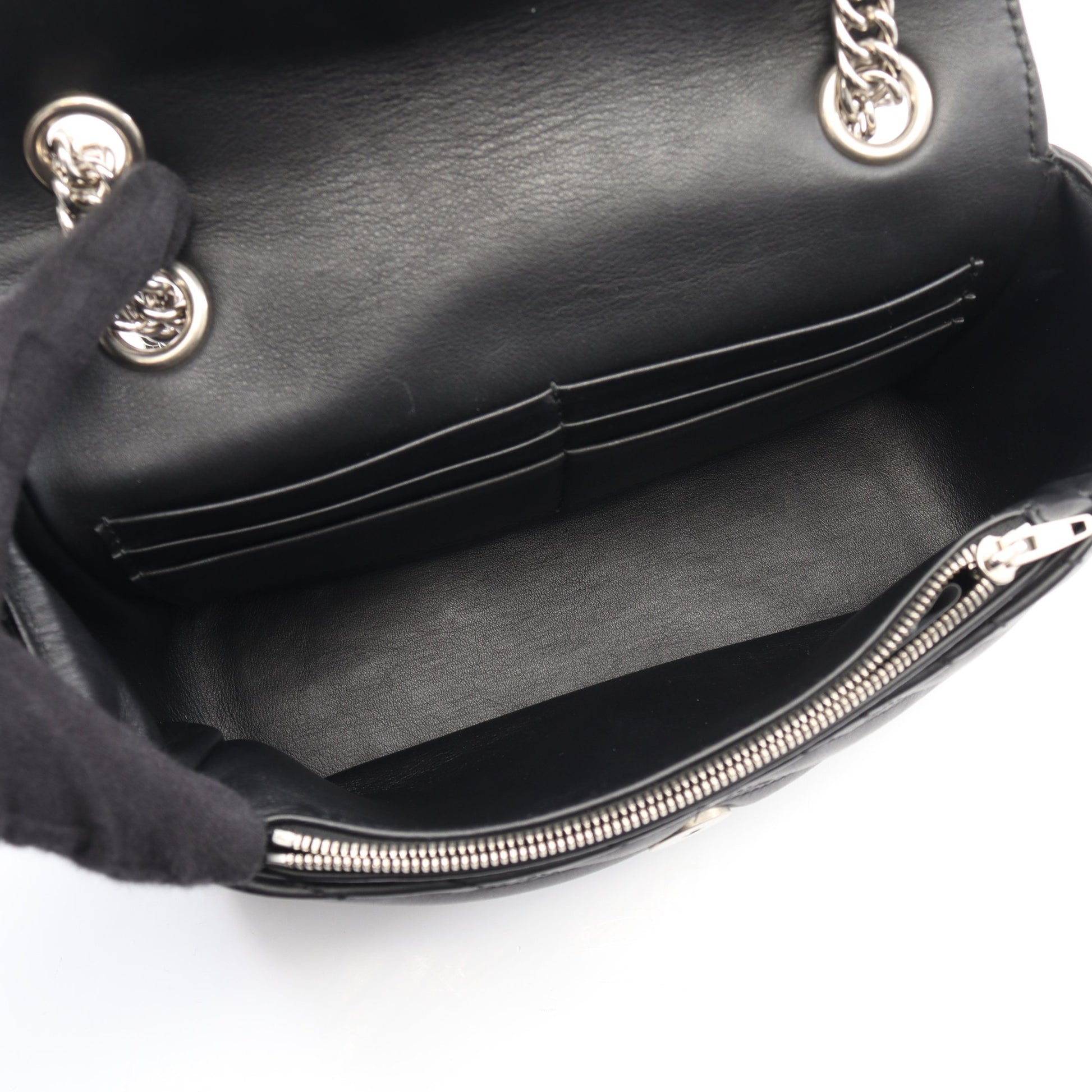 BBロゴ チェーンショルダーバッグ レザー ブラック バレンシアガ バッグ BALENCIAGA