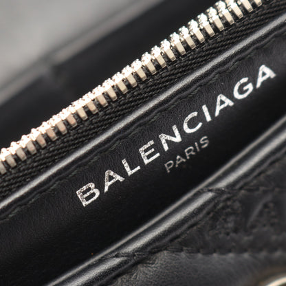 BBロゴ チェーンショルダーバッグ レザー ブラック バレンシアガ バッグ BALENCIAGA