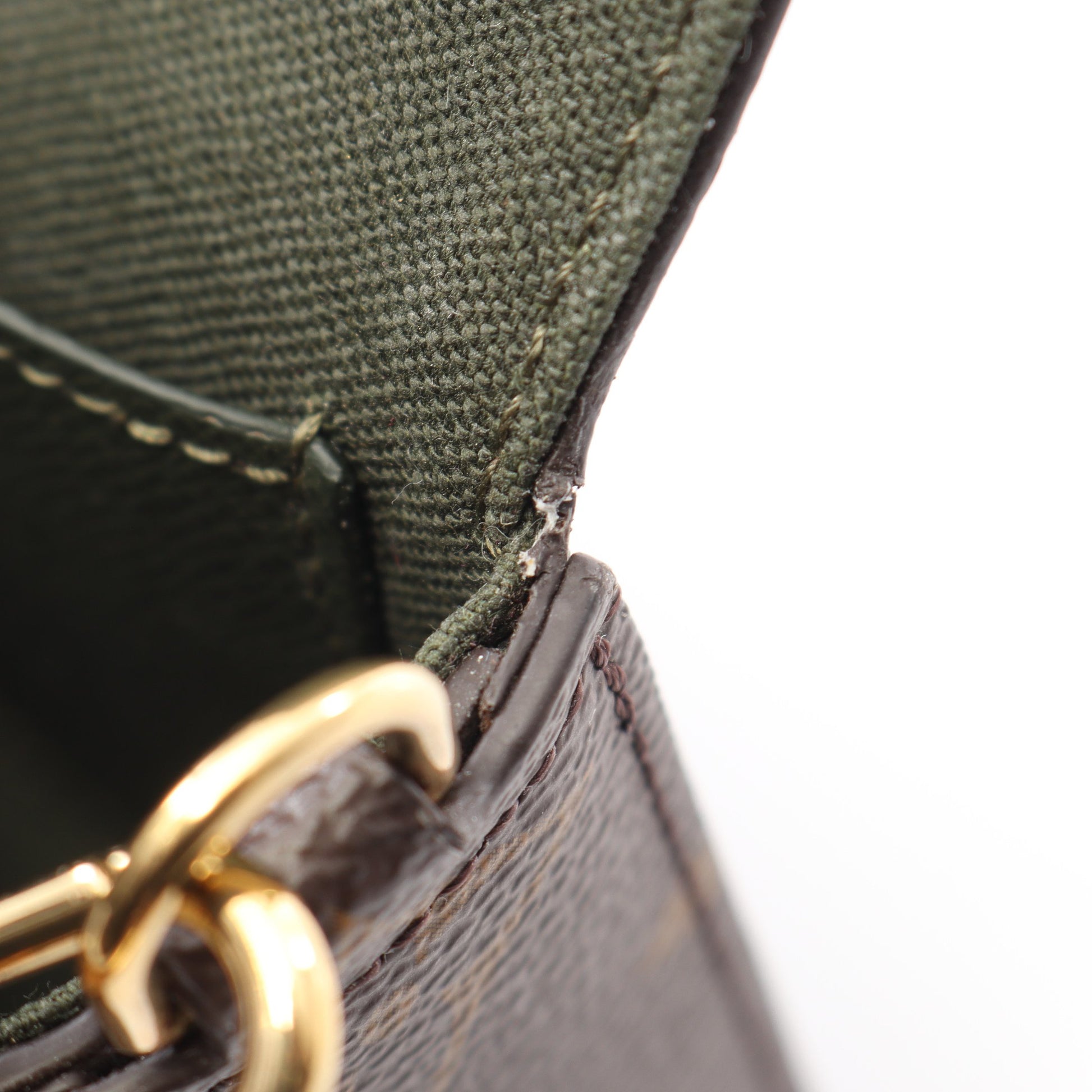 ミュルティ ポシェット フェリシー モノグラム ショルダーバッグ PVC ブラウン ダークグリーン ルイヴィトン バッグ LOUIS VUITTON