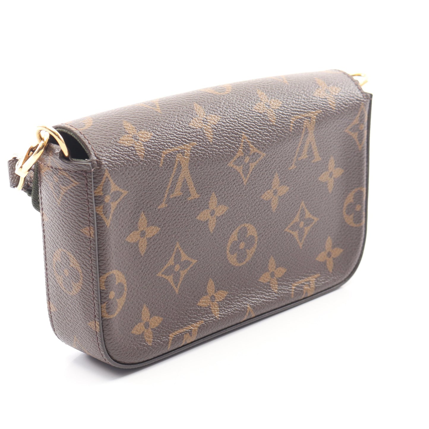 ミュルティ ポシェット フェリシー モノグラム ショルダーバッグ PVC ブラウン ダークグリーン ルイヴィトン バッグ LOUIS VUITTON