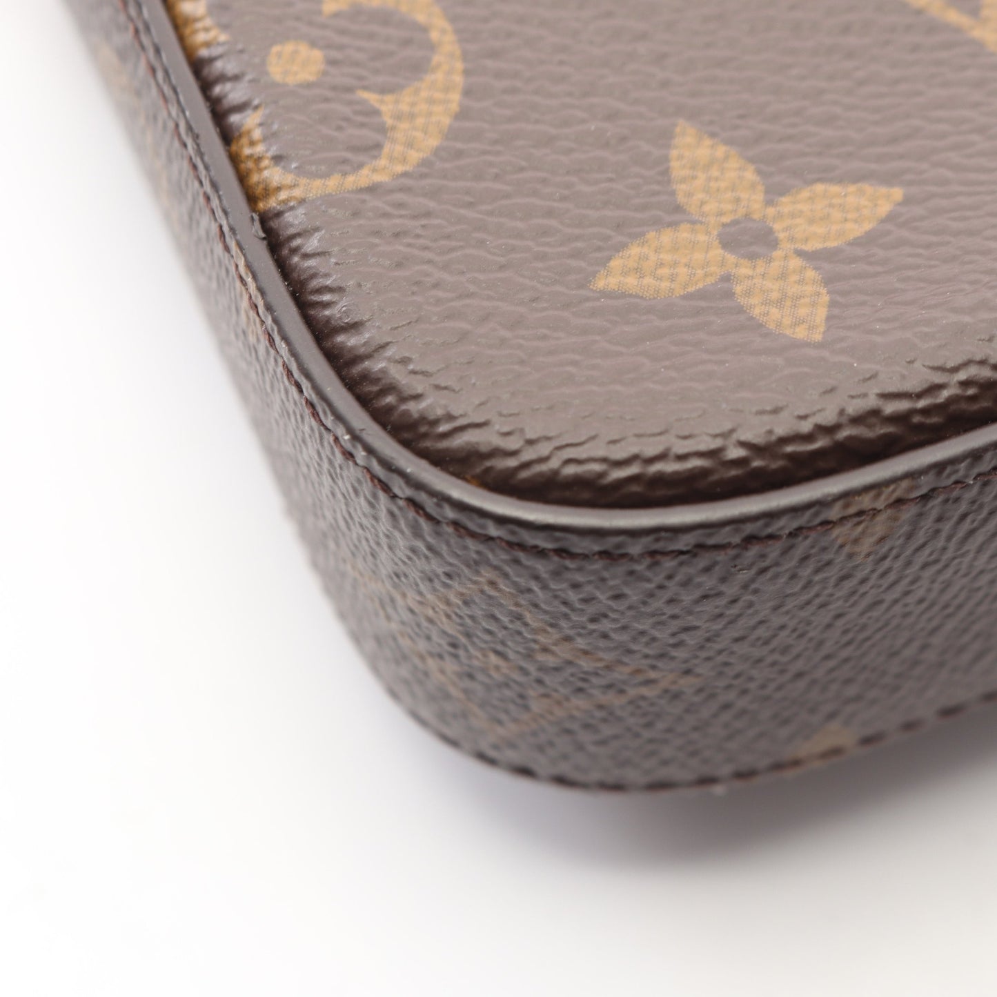 ミュルティ ポシェット フェリシー モノグラム ショルダーバッグ PVC ブラウン ダークグリーン ルイヴィトン バッグ LOUIS VUITTON