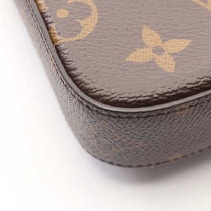 ミュルティ ポシェット フェリシー モノグラム ショルダーバッグ PVC ブラウン ダークグリーン ルイヴィトン バッグ LOUIS VUITTON