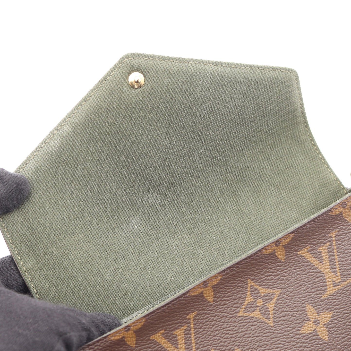 ミュルティ ポシェット フェリシー モノグラム ショルダーバッグ PVC ブラウン ダークグリーン ルイヴィトン バッグ LOUIS VUITTON