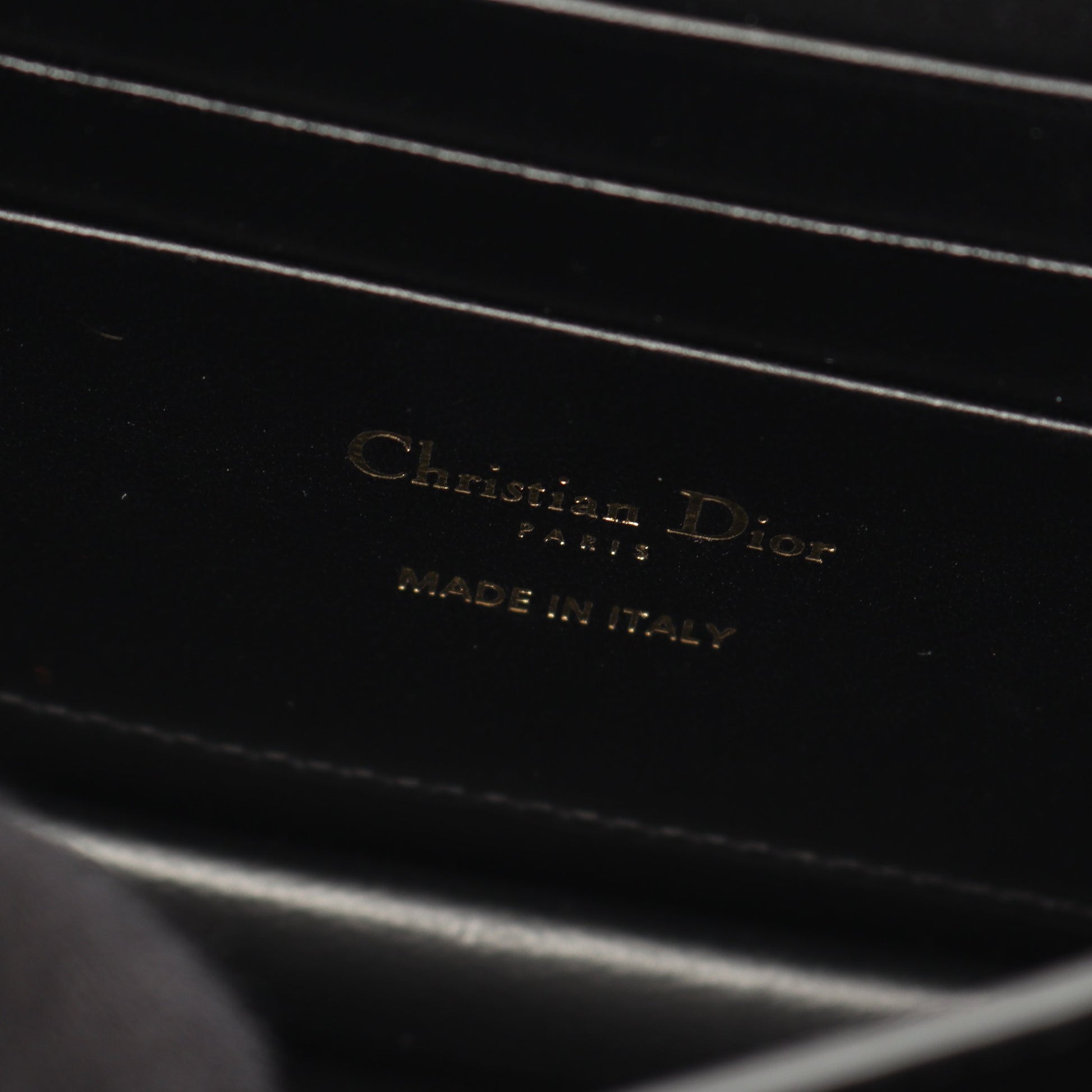 MISS CARO ミニバッグ マクロカナージュ チェーンショルダーバッグ レザー ブラック クリスチャンディオール バッグ Christian Dior