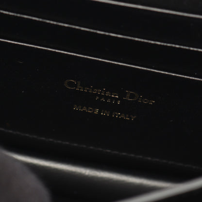 MISS CARO ミニバッグ マクロカナージュ チェーンショルダーバッグ レザー ブラック クリスチャンディオール バッグ Christian Dior