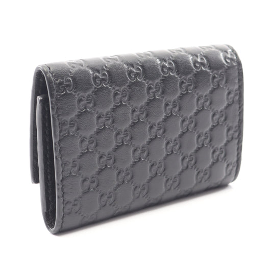 マイクログッチシマ 6連 キーケース レザー ブラック グッチ 財布・小物 GUCCI