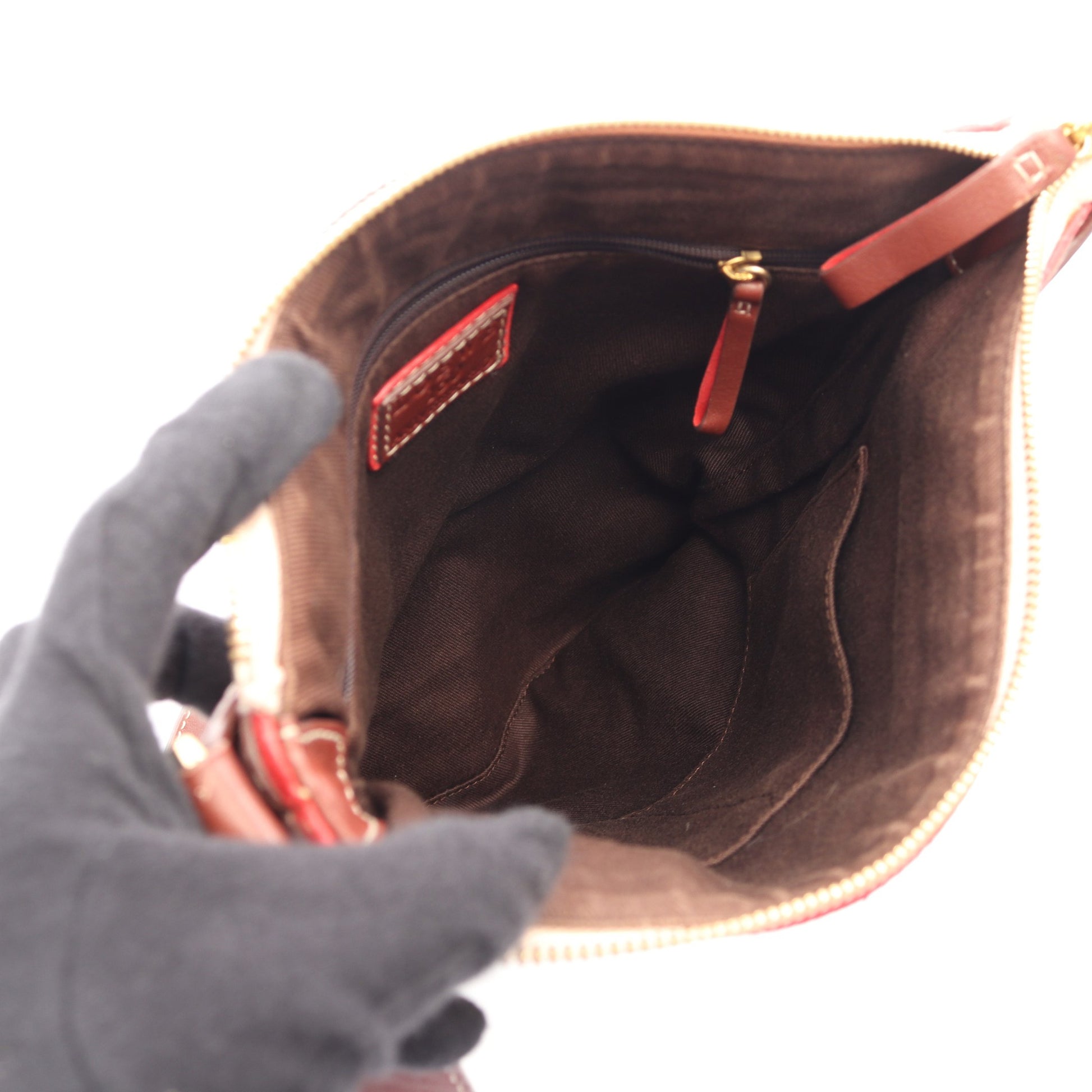 160周年記念モデル ショルダーバッグ キャンバス スエード レザー ベージュ レッド ブラウン ロエベ バッグ LOEWE