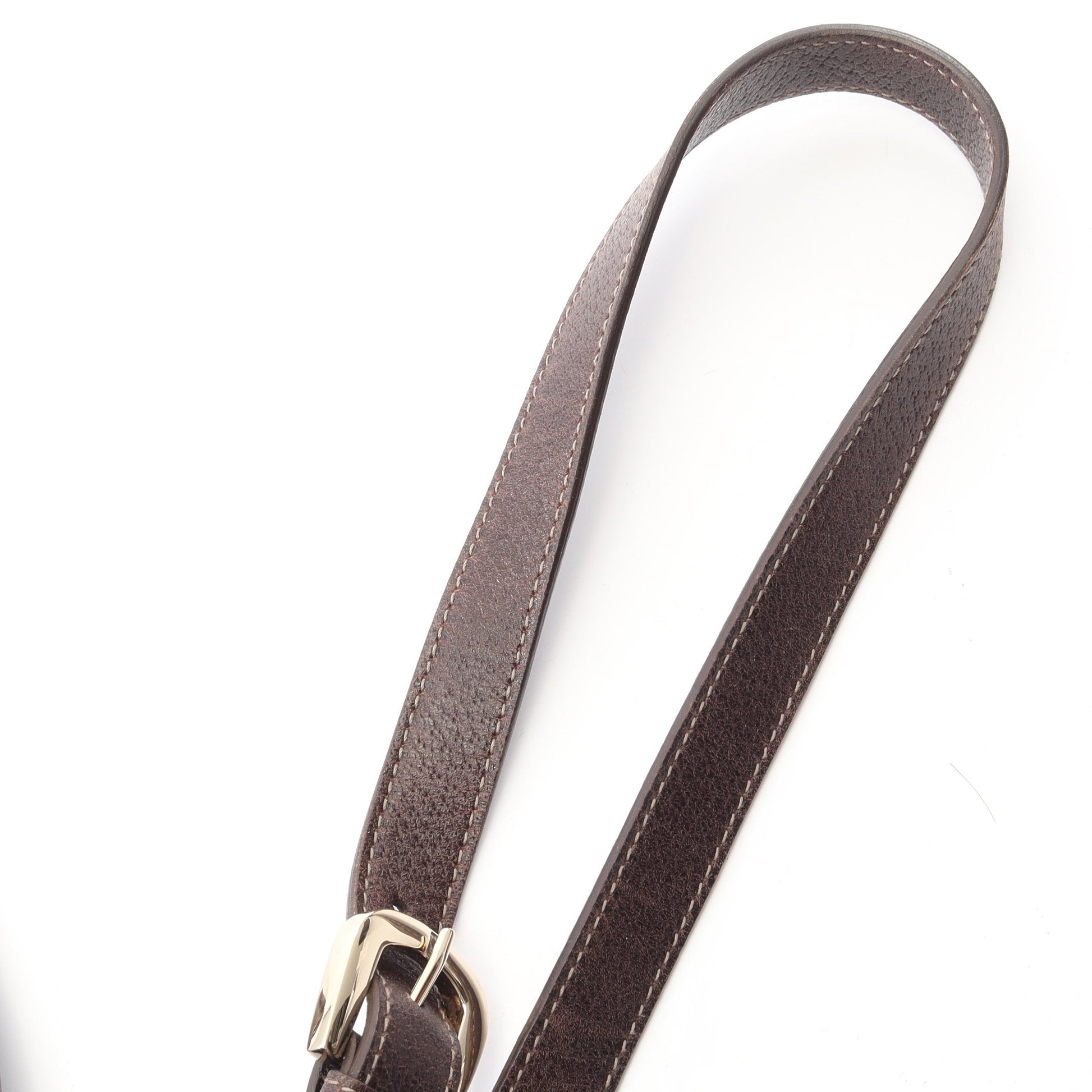 アビー GGキャンバス ショルダーバッグ キャンバス レザー ベージュ ダークブラウン グッチ バッグ GUCCI