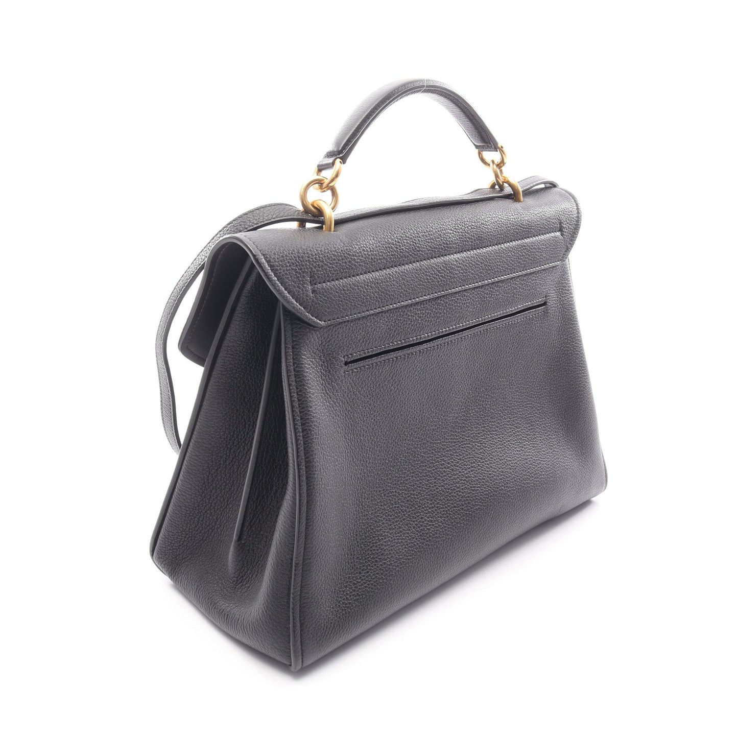 マーゴット ガンチーニ 2WAY ハンドバッグ レザー ブラック サルヴァトーレフェラガモ バッグ Salvatore Ferragamo
