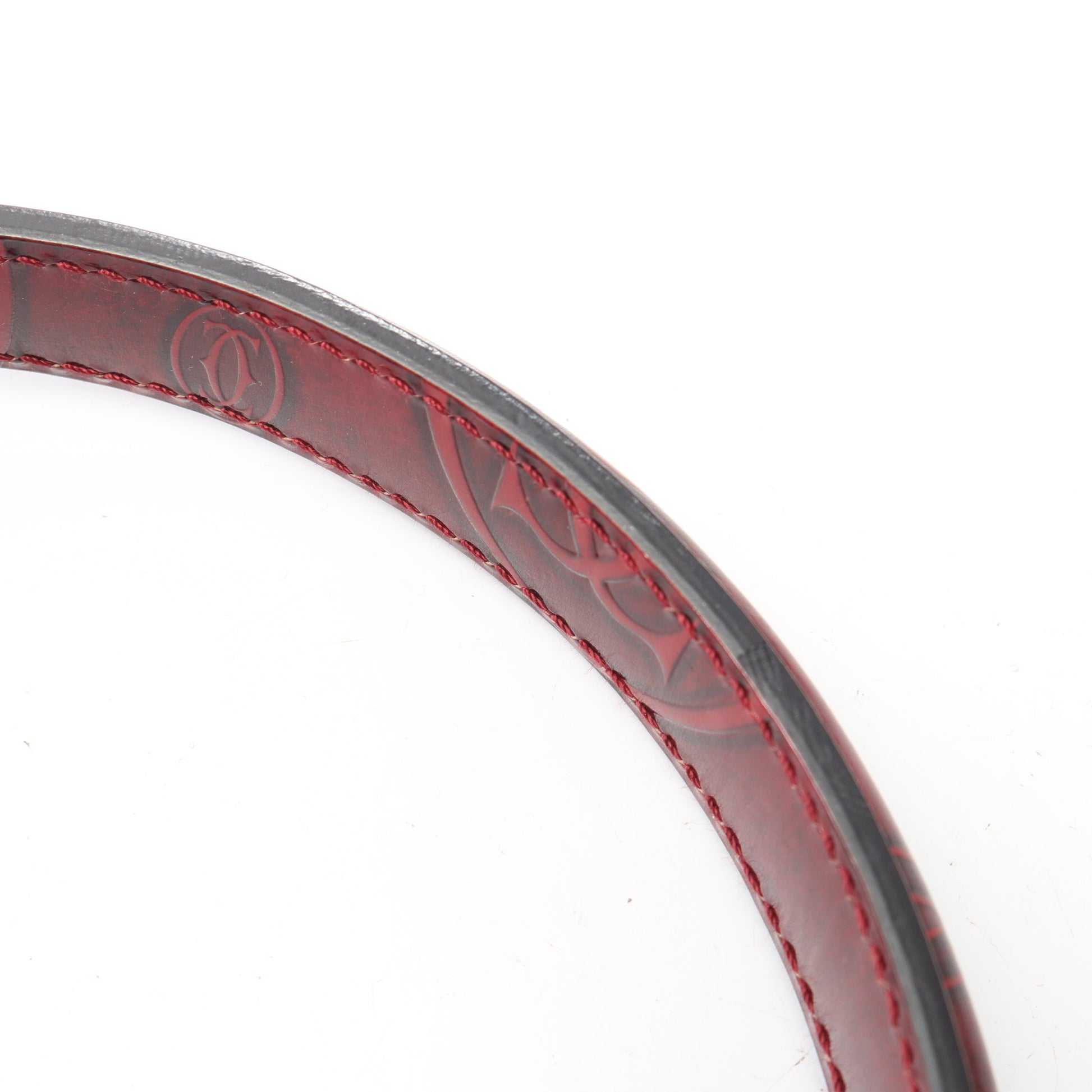 ハッピーバースデー ハンドバッグ レザー ボルドー カルティエ バッグ Cartier