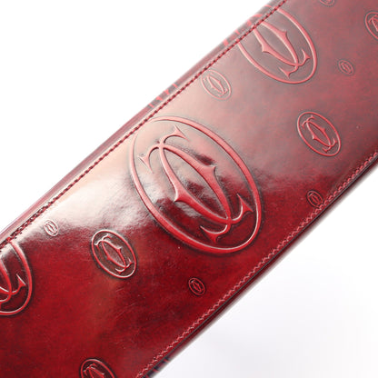ハッピーバースデー ハンドバッグ レザー ボルドー カルティエ バッグ Cartier