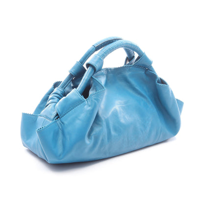 ナッパアイレ ハンドバッグ レザー ブルー ロエベ バッグ LOEWE