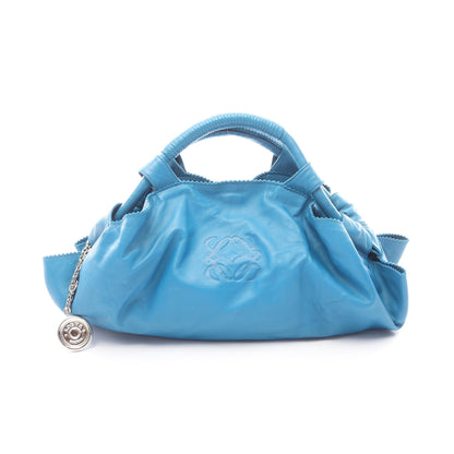 ナッパアイレ ハンドバッグ レザー ブルー ロエベ バッグ LOEWE
