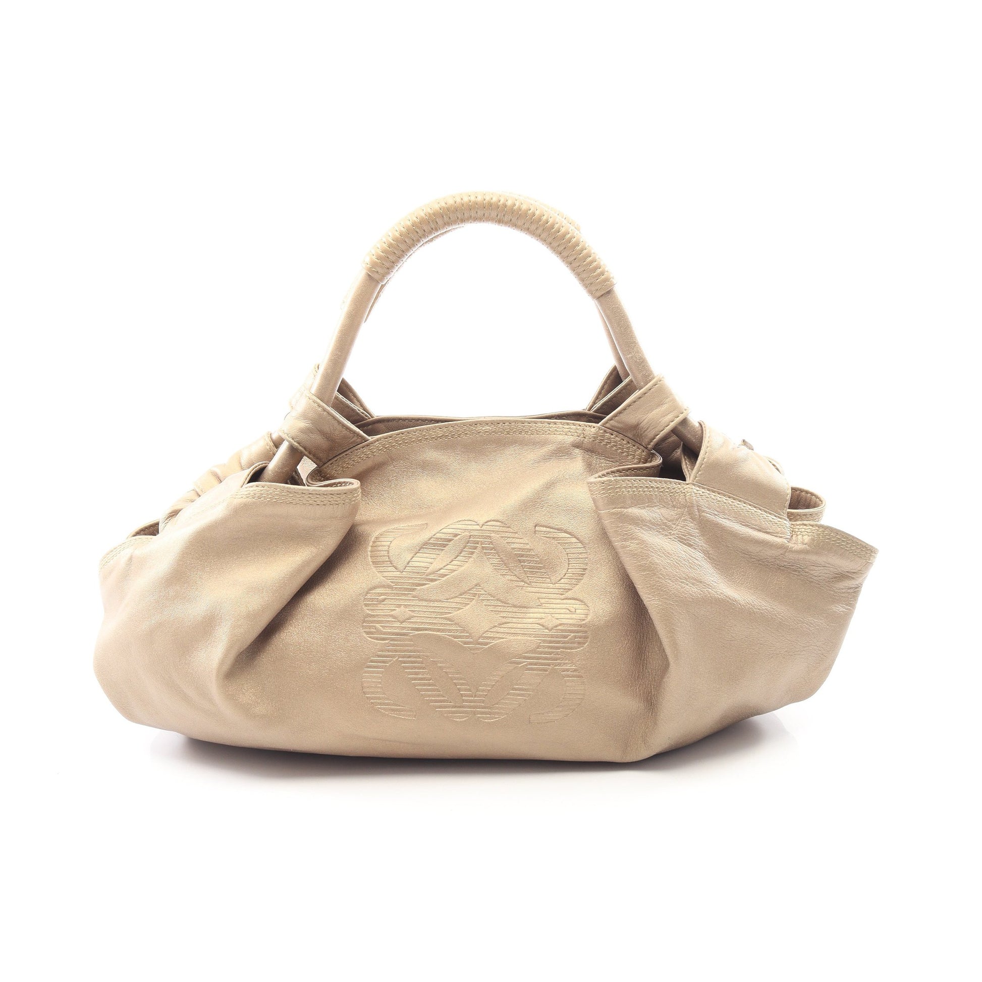 ナッパアイレ ハンドバッグ レザー シャンパンゴールド ロエベ バッグ LOEWE