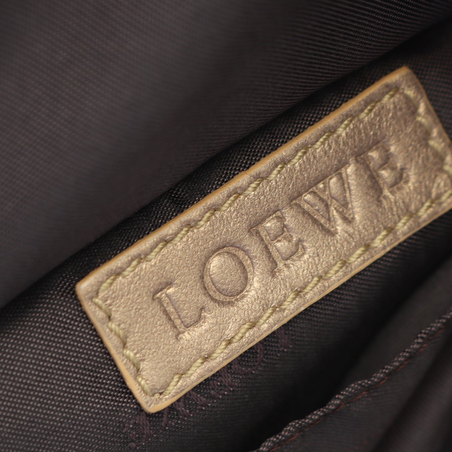 ナッパアイレ ハンドバッグ レザー シャンパンゴールド ロエベ バッグ LOEWE
