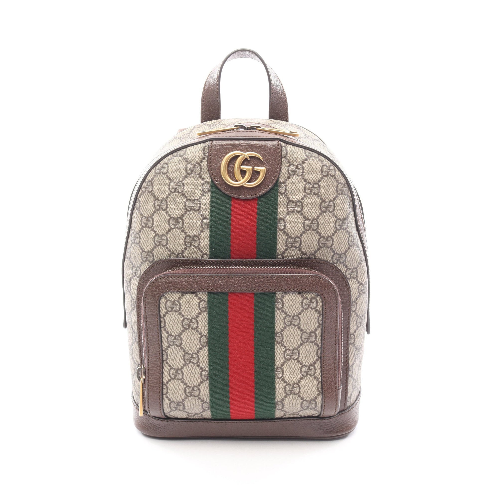 オフィディア GGスプリーム バックパック リュックサック PVC レザー ベージュ マルチカラー グッチ バッグ GUCCI