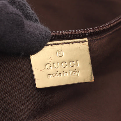GGキャンバス ショルダーバッグ トートバッグ キャンバス エナメルレザー ベージュ ゴールド グッチ バッグ GUCCI