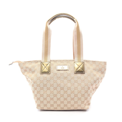 GGキャンバス ショルダーバッグ トートバッグ キャンバス エナメルレザー ベージュ ゴールド グッチ バッグ GUCCI