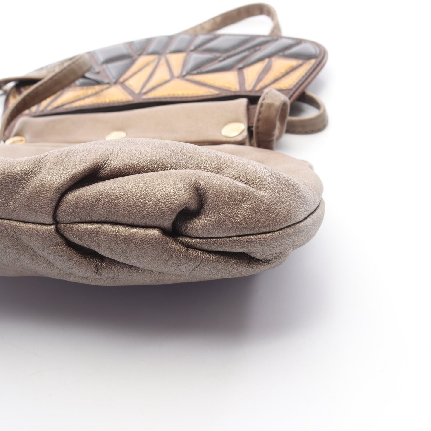 ビジュー ショルダーバッグ レザー グレーブラウン ダークブラウン ロエベ バッグ LOEWE