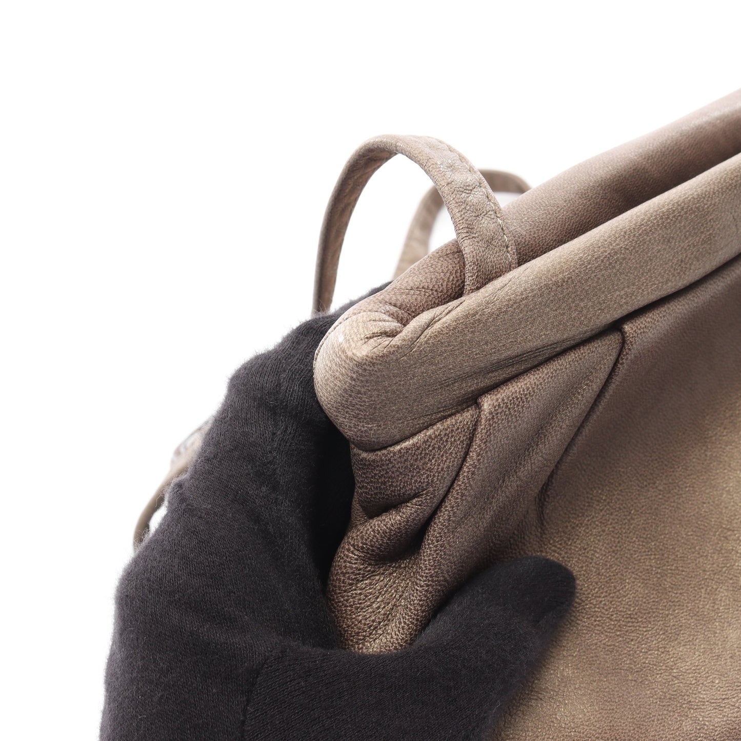 ビジュー ショルダーバッグ レザー グレーブラウン ダークブラウン ロエベ バッグ LOEWE