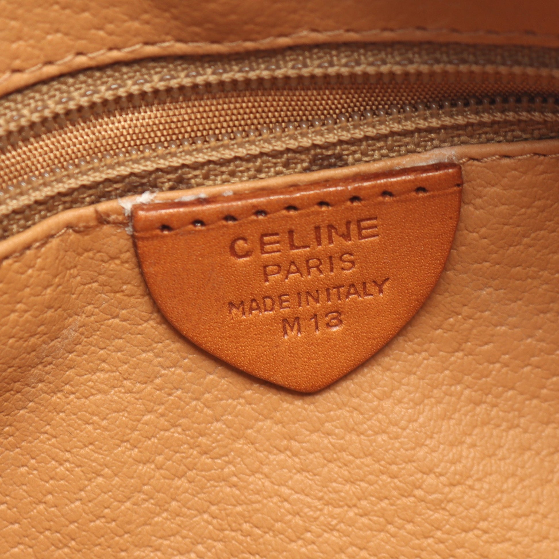 マカダム ショルダーバッグ PVC レザー ダークブラウン ブラウン セリーヌ バッグ CELINE