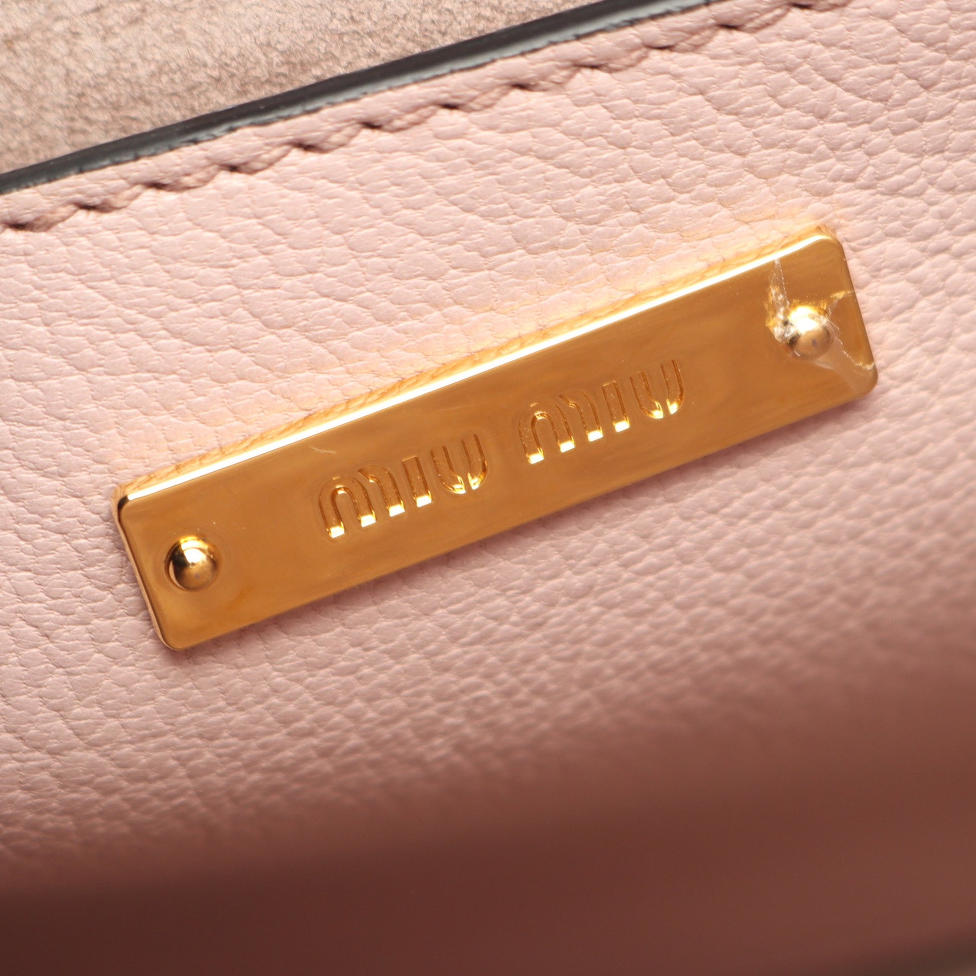 MADRAS マドラス 2WAY ハンドバッグ レザー ライトピンク ミュウミュウ バッグ miu miu