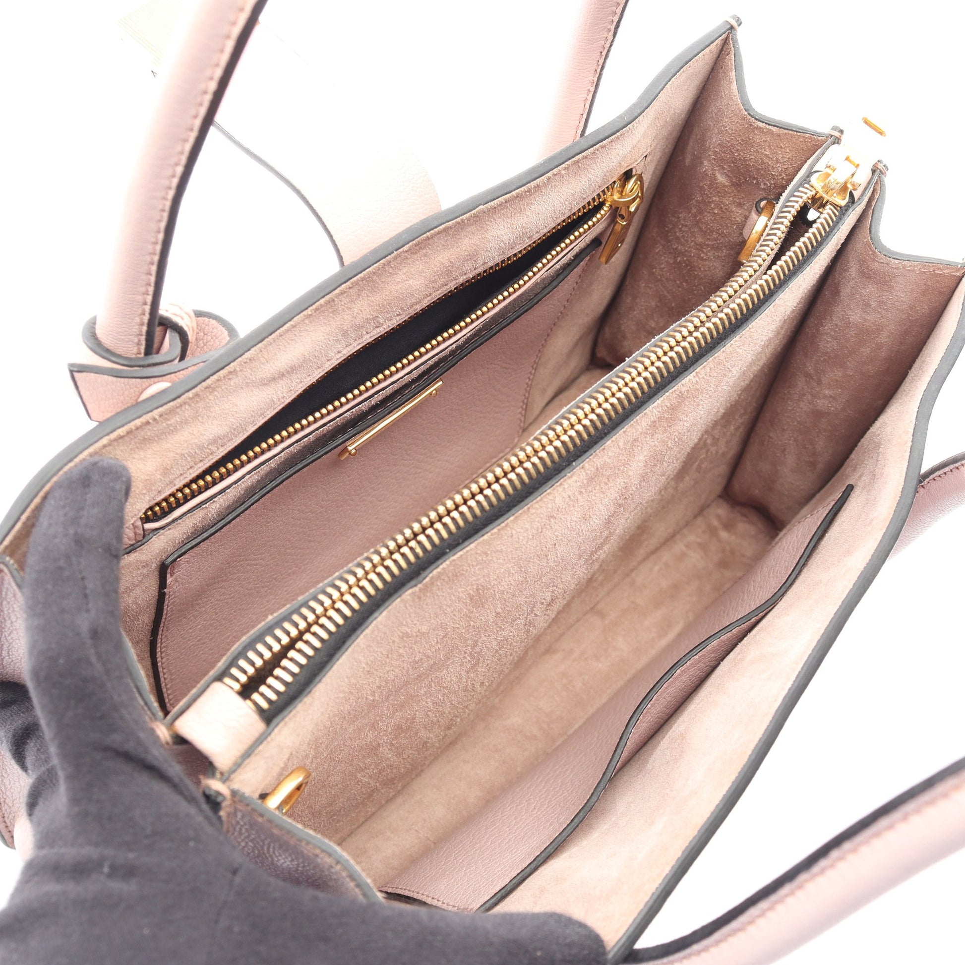 MADRAS マドラス 2WAY ハンドバッグ レザー ライトピンク ミュウミュウ バッグ miu miu