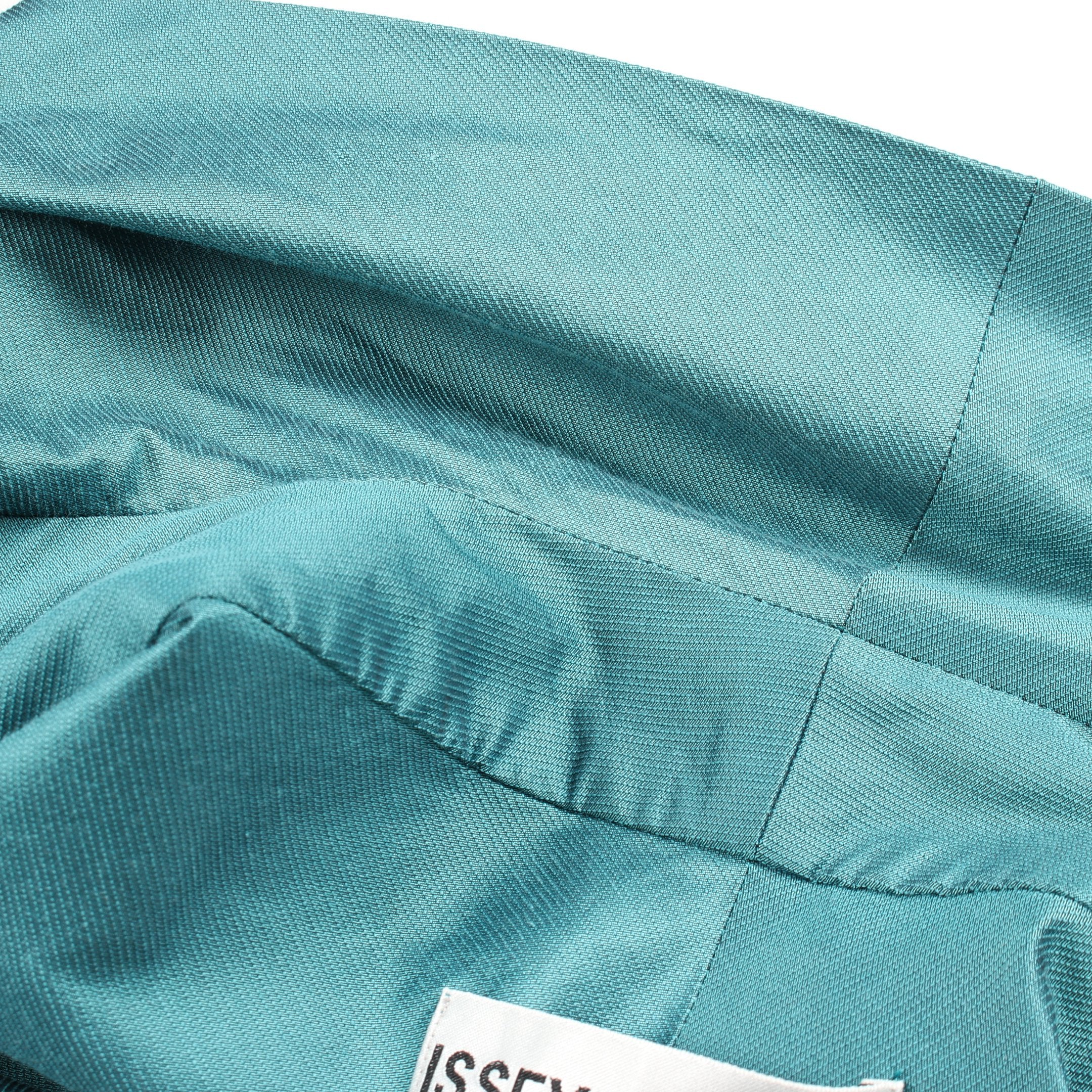 イッセイミヤケ シワ加工 プリーツ 長袖シャツ ブルーグリーン 洗える PLEATS PLEASE ISSEY MIYAKE - PLEATS PLEASE ISSEY MIYAKE / プリーツ