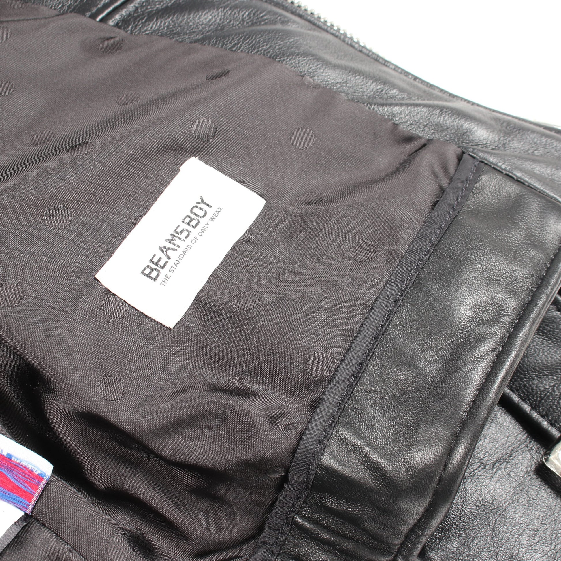 BEAMS BOY 40TH レザージャケット レザー ブラック ショット アウター Schott