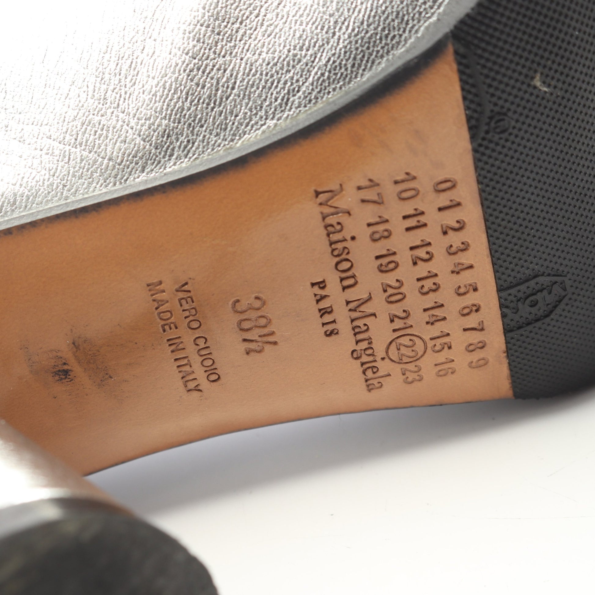 TABI タビ ブーツ レザー シルバー メゾンマルジェラ シューズ Maison Margiela