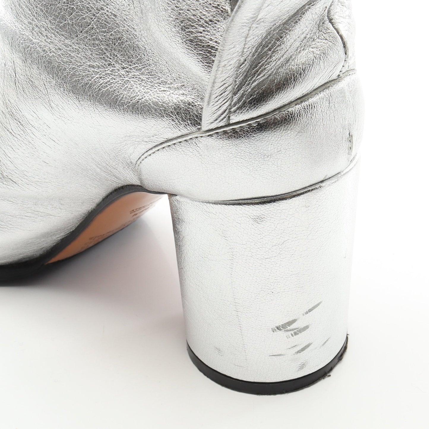 TABI タビ ブーツ レザー シルバー メゾンマルジェラ シューズ Maison Margiela