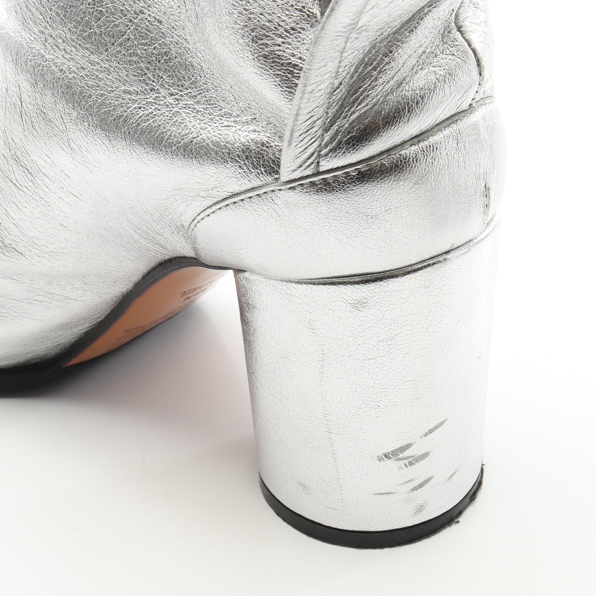 TABI タビ ブーツ レザー シルバー メゾンマルジェラ シューズ Maison Margiela