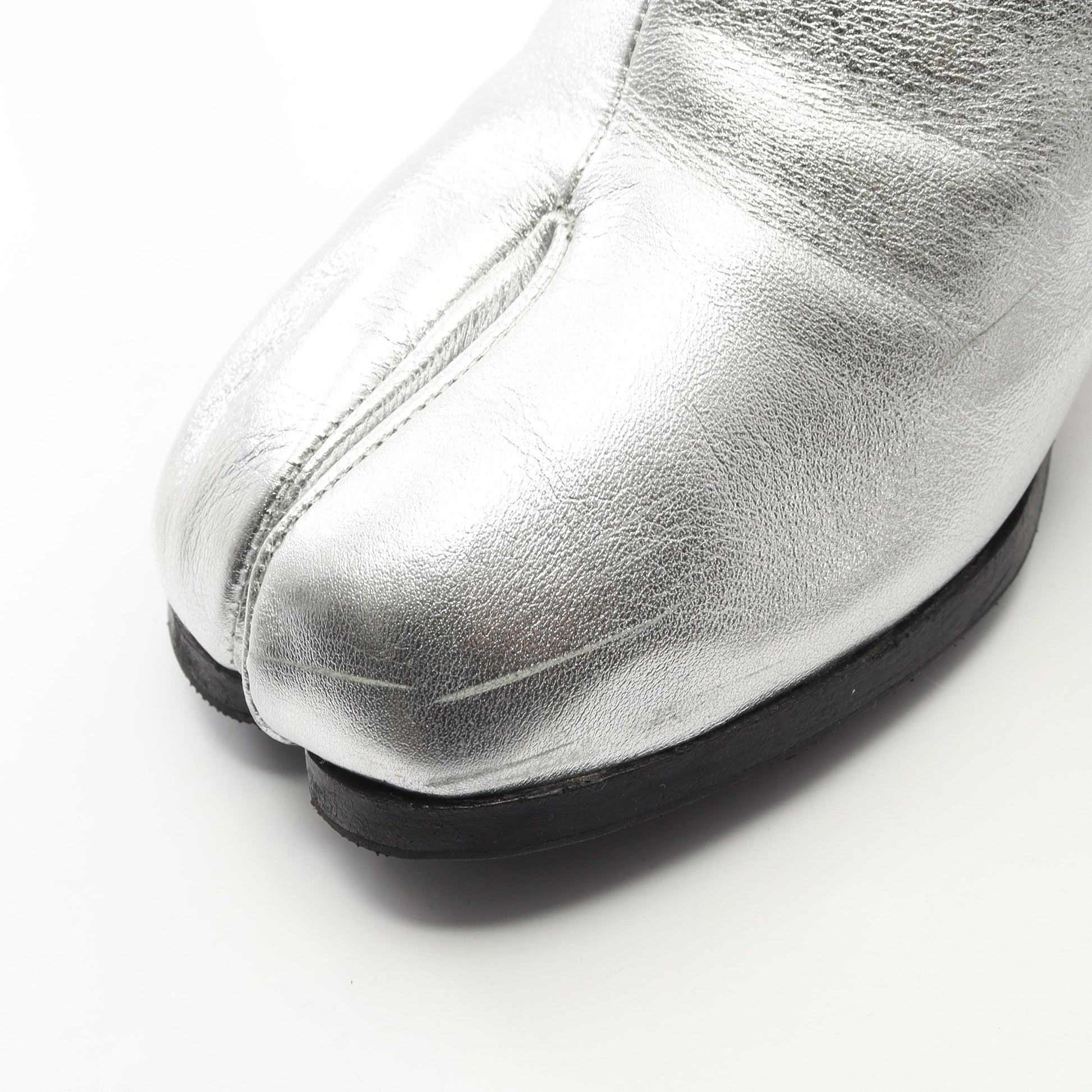 TABI タビ ブーツ レザー シルバー メゾンマルジェラ シューズ Maison Margiela