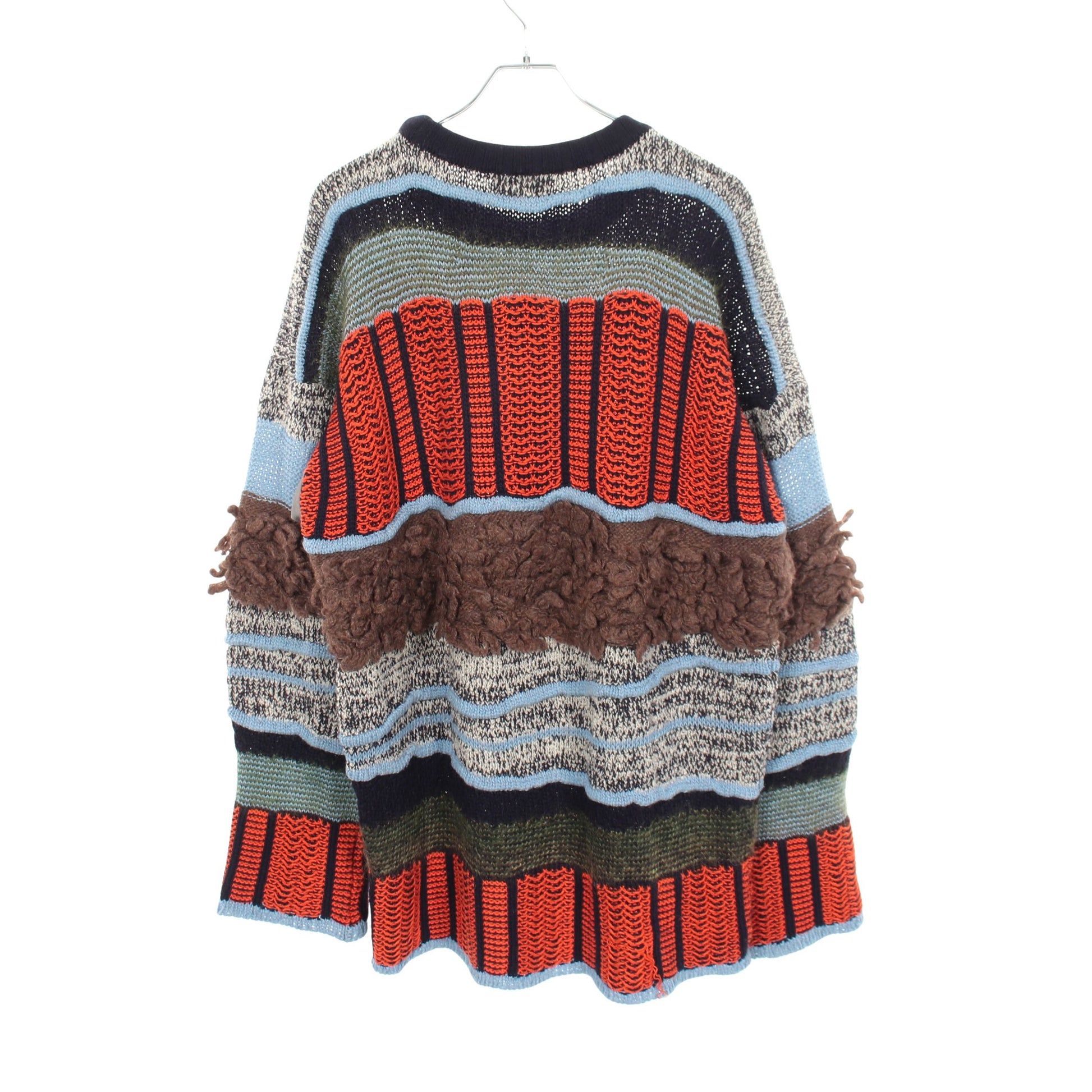 クルーネック ニット ウール ネイビー マルチカラー ヴィヴィアンウエストウッドマン トップス Vivienne Westwood MAN