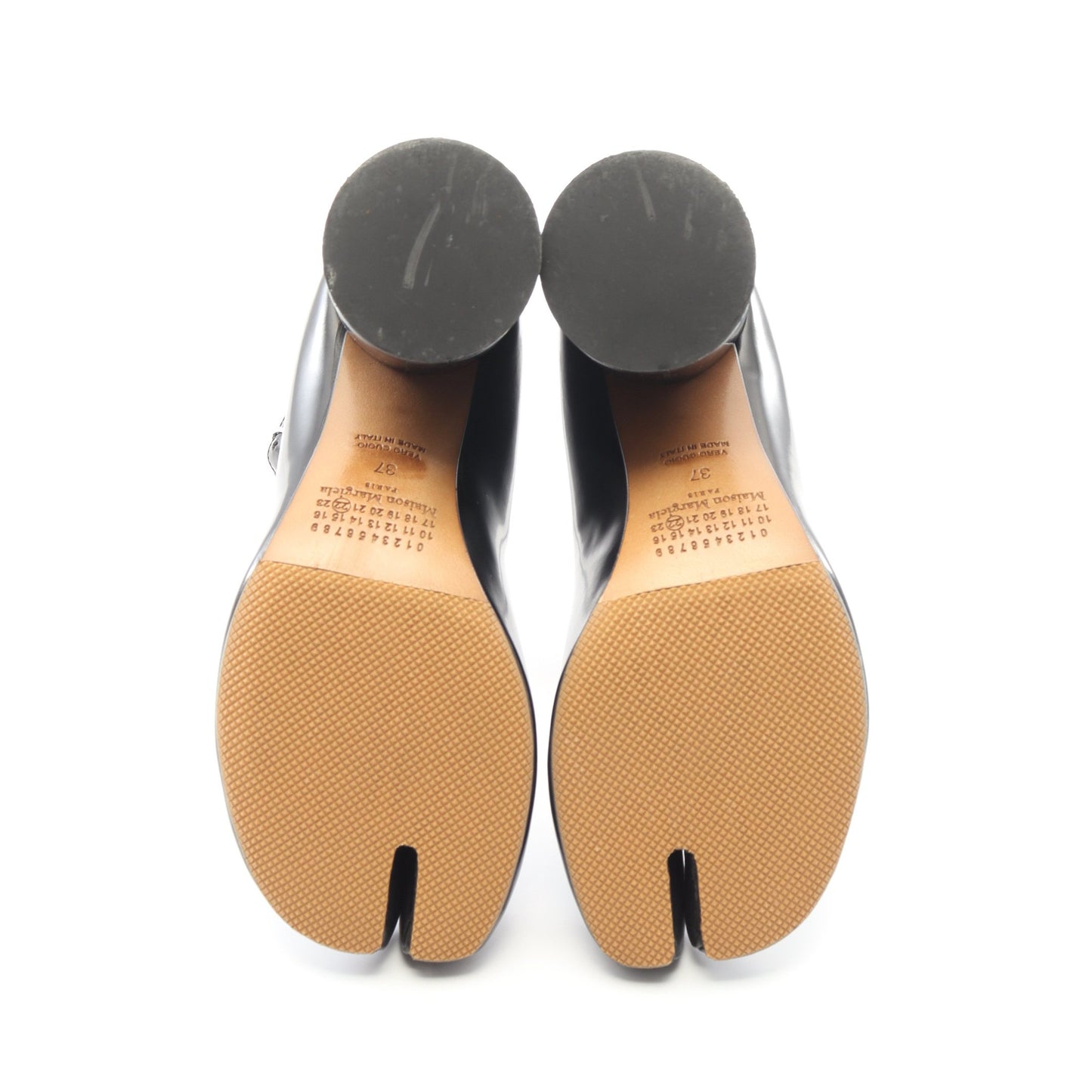 TABI パンプス レザー ブラック メゾンマルジェラ22 シューズ Maison Margiela 22