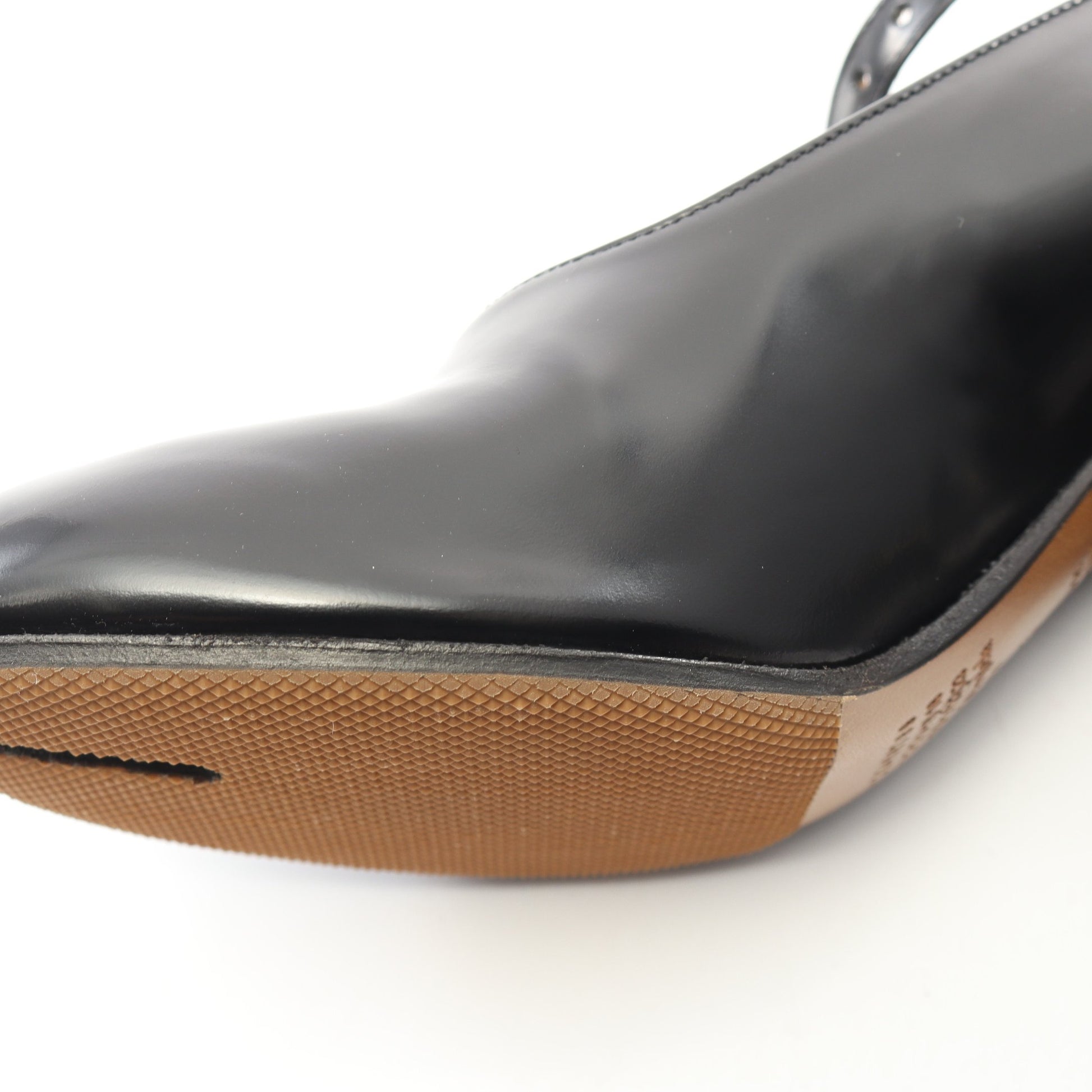 TABI パンプス レザー ブラック メゾンマルジェラ22 シューズ Maison Margiela 22
