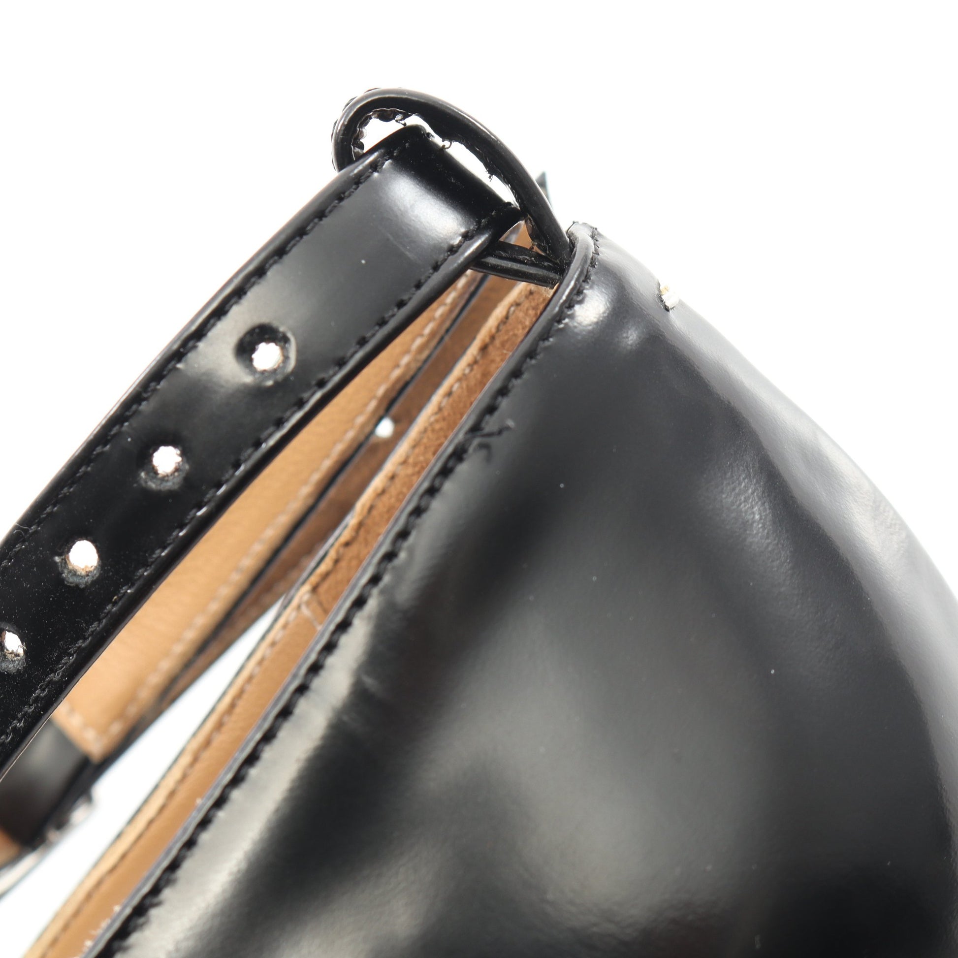 TABI パンプス レザー ブラック メゾンマルジェラ22 シューズ Maison Margiela 22