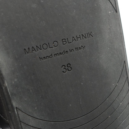 CHILANGHI ビジュー サンダル サテン ビジュー ブラック マノロブラニク シューズ MANOLO BLAHNIK